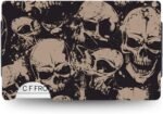 Slim RFID Aluminum Wallet Skulls by Zuboot